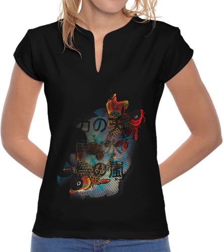 Camiseta mujer Flying Carps chica negra - latostadora.com - Modalova