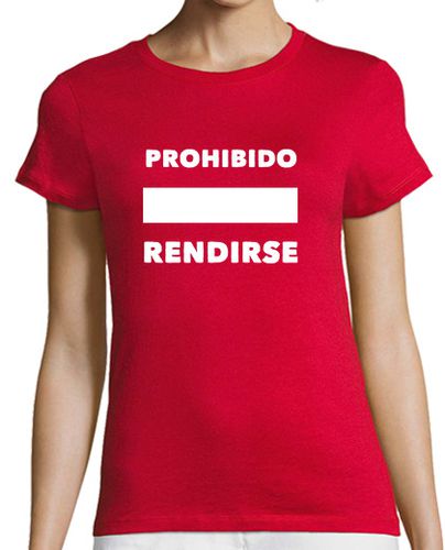 Camiseta Mujer Manga Corta Prohibido rendirse laTostadora - latostadora.com - Modalova