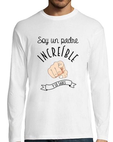 Camiseta Hombre Manga Larga Un padre increíble laTostadora - latostadora.com - Modalova