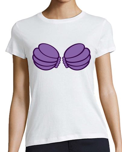 Camiseta mujer Conchas de sirenita - latostadora.com - Modalova