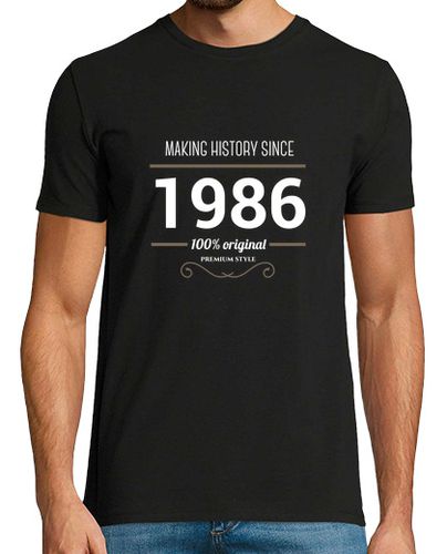 Camiseta Making history 1986 white text - latostadora.com - Modalova