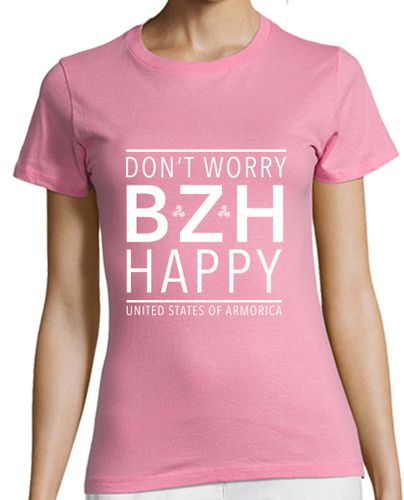 Camiseta Mujer Manga Corta no te preocupes (bzh) feliz laTostadora - latostadora.com - Modalova