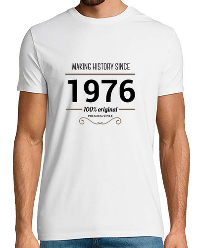 Camiseta Making history 1976 black text - latostadora.com - Modalova