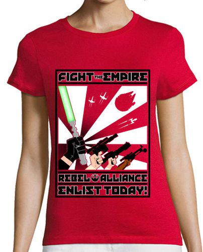 Camiseta mujer propaganda rebelde laTostadora - latostadora.com - Modalova