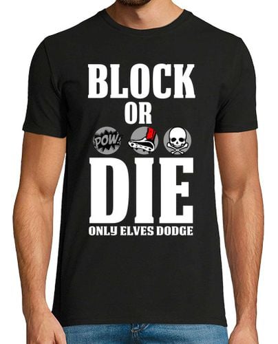 Camiseta Hombre Manga Corta block or die (only elves dodge) laTostadora - latostadora.com - Modalova