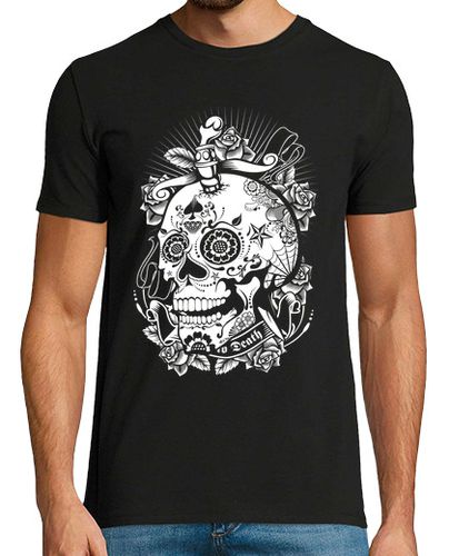 Camiseta Hombre Manga Corta Sugar Skull of Death laTostadora - latostadora.com - Modalova