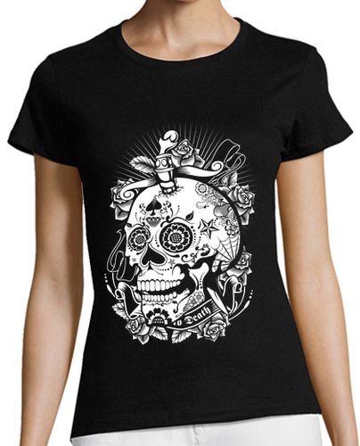 Camiseta mujer Sugar Skull of Death - latostadora.com - Modalova