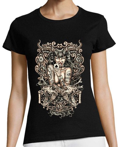 Camiseta mujer Tatuado Diablo Girl - latostadora.com - Modalova