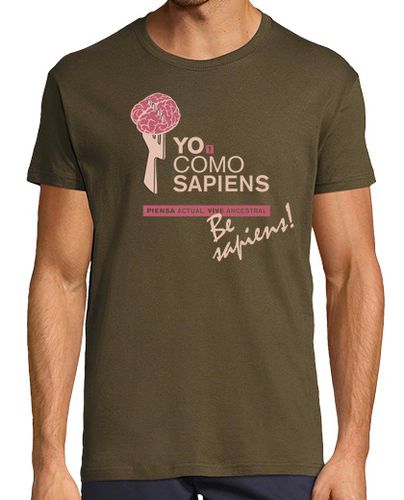 Camiseta YoComoSapiens - Be sapiens! (PaleoBoy, army, classic) laTostadora - latostadora.com - Modalova