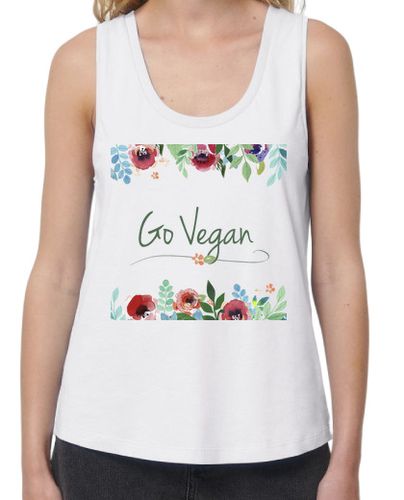 Camiseta mujer Go Vegan - latostadora.com - Modalova
