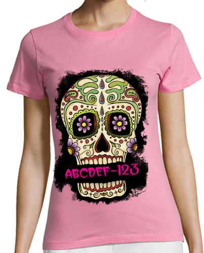 Camiseta mujer TU NOMBRE Calavera Mexicana !!! - latostadora.com - Modalova