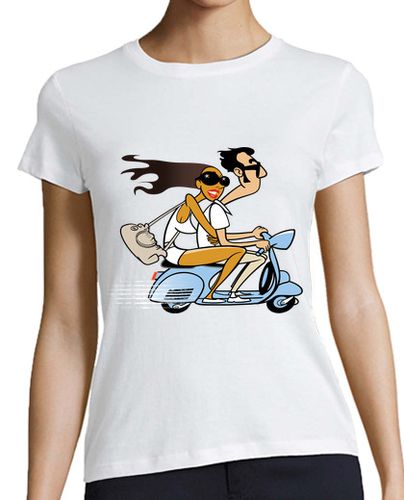 Camiseta mujer pareja moto - latostadora.com - Modalova