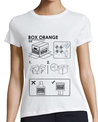 Camiseta mujer Box Orange Ikea - latostadora.com - Modalova