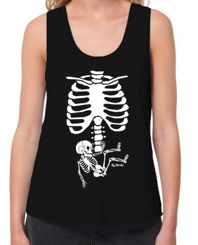 Camiseta mujer Esqueleto de embarazada - latostadora.com - Modalova