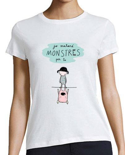 Camiseta mujer jo mataré monstres per tu - latostadora.com - Modalova