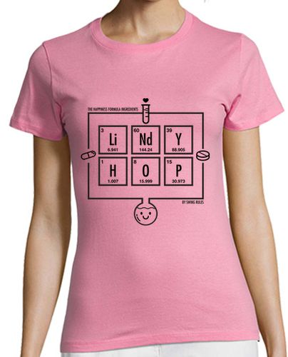 Camiseta Mujer Manga Corta The happiness formula of Lindy Hop - Bre laTostadora - latostadora.com - Modalova