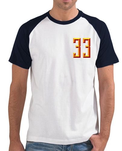 Camiseta Hombre Estilo Béisbol Mis cojones 33 (espalda béisbol) laTostadora - latostadora.com - Modalova