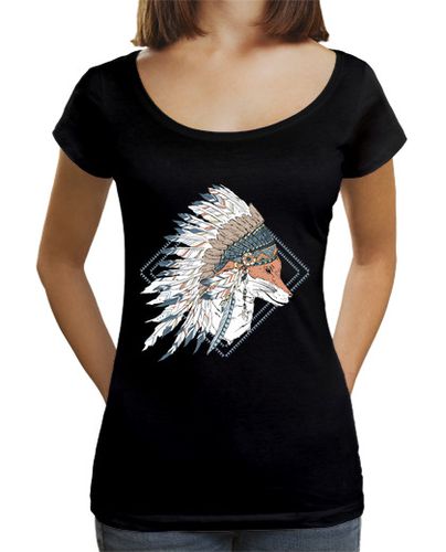 Camiseta Mujer Cuello Ancho Loose Fit Zorro Indio laTostadora - latostadora.com - Modalova