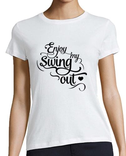 Camiseta mujer Enjoy my swing out simple - black laTostadora - latostadora.com - Modalova