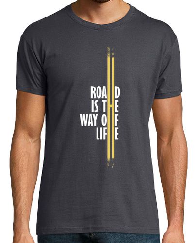 Camiseta Hombre Manga Corta Road is the way of life laTostadora - latostadora.com - Modalova