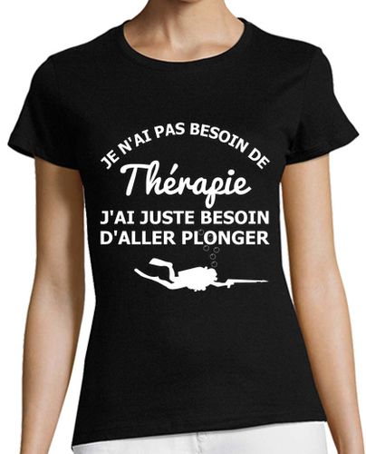 Camiseta mujer buzo de la terapia - latostadora.com - Modalova