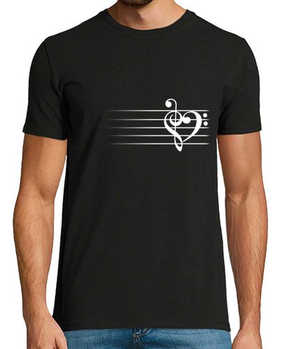 Camiseta corazón de la música - hombre camiseta laTostadora - latostadora.com - Modalova