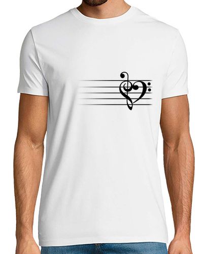 Camiseta corazón de la música - hombre camiseta - latostadora.com - Modalova