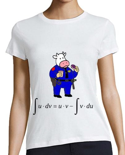 Camiseta Mujer Manga Corta Un día vi una vaca vestida de uniforme laTostadora - latostadora.com - Modalova