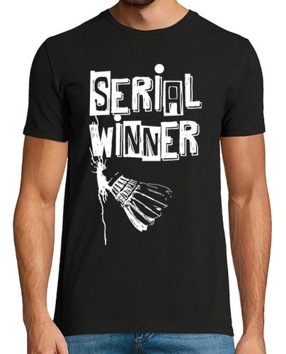 Camiseta Hombre Manga Corta serie ganadora de bádminton fondo negro laTostadora - latostadora.com - Modalova