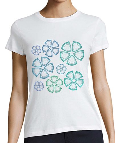 Camiseta mujer camiseta flores azules - latostadora.com - Modalova
