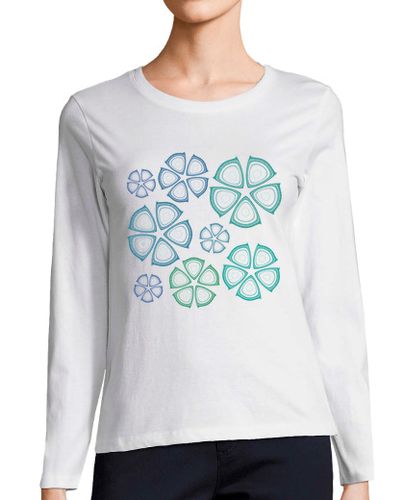 Camiseta mujer flores de color azul camisa de mujer ml laTostadora - latostadora.com - Modalova