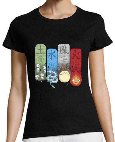 Camiseta mujer Ghibli Elemental Charms - latostadora.com - Modalova