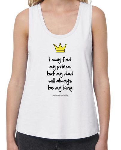 Camiseta mujer My dad will always be my king - latostadora.com - Modalova