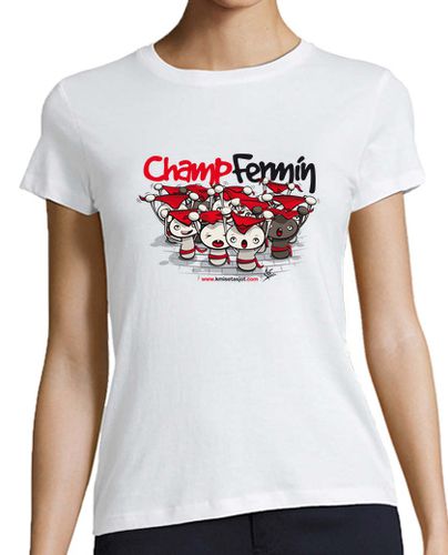 Camiseta mujer Champ Fermín (fondos claros) - latostadora.com - Modalova