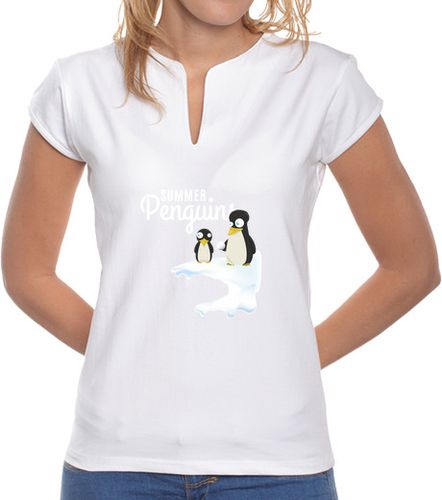 Camiseta mujer Summer Penguins - latostadora.com - Modalova