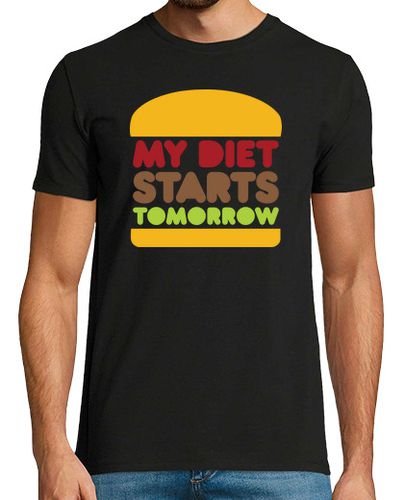 Camiseta Mi Dieta Empieza Mañana - latostadora.com - Modalova