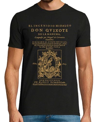 Camiseta Hombre Manga Corta Don Quijote. Primera página (revisited) laTostadora - latostadora.com - Modalova