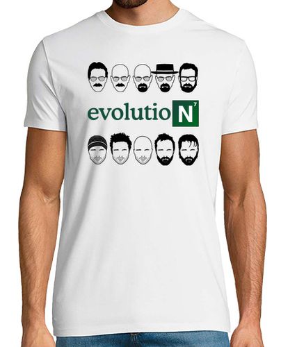Camiseta Walter White y Jesse Pinkman - Evolution (Breaking Bad) - latostadora.com - Modalova