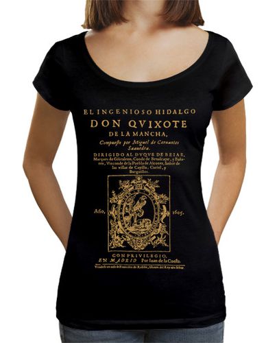 Camiseta mujer Don Quijote. Primera página (revisited) laTostadora - latostadora.com - Modalova