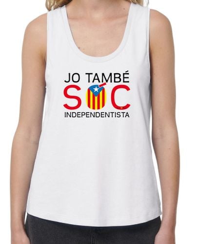 Camiseta Mujer Tirantes Loose Fit JO TAMBÉ SÓC INDEPENDENTISTA laTostadora - latostadora.com - Modalova