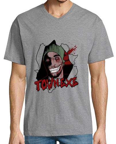 Camiseta TOWN.EXE HOMBRE MANGA CORTA CUELLO EN PICO laTostadora - latostadora.com - Modalova