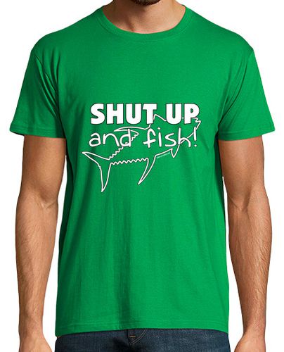 Camiseta Hombre Manga Corta Shut up and fish laTostadora - latostadora.com - Modalova