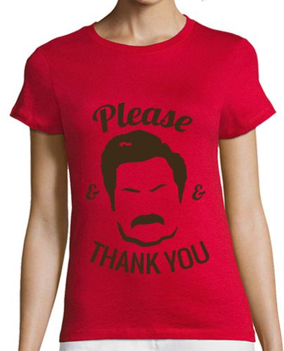 Camiseta mujer Camiseta chica Ron Swanson Please and thank you - latostadora.com - Modalova