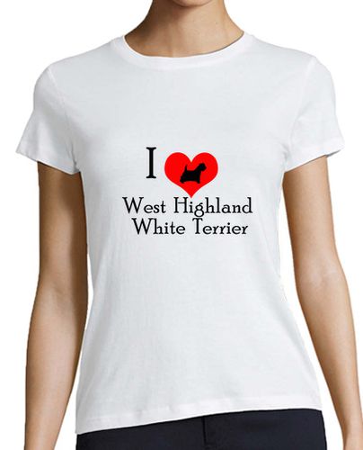 Camiseta mujer I love west highland white terrier - latostadora.com - Modalova