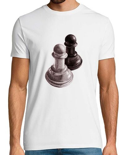 Camiseta Hombre Manga Corta peones de ajedrez en blanco y negro camiseta laTostadora - latostadora.com - Modalova