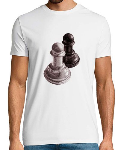 Camiseta peones de ajedrez en blanco y negro camiseta - latostadora.com - Modalova