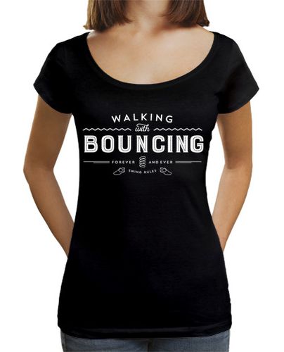 Camiseta mujer Walking with bouncing forever - White - latostadora.com - Modalova