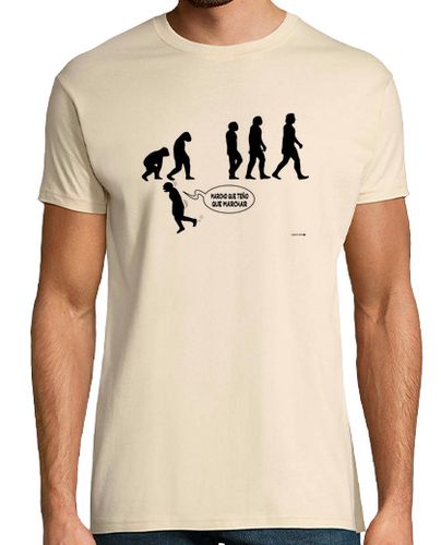 Camiseta Hombre Manga Corta evolución - marcho 19 laTostadora - latostadora.com - Modalova