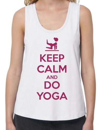 Camiseta Mujer Tirantes Loose Fit Keep Calm and do Yoga laTostadora - latostadora.com - Modalova