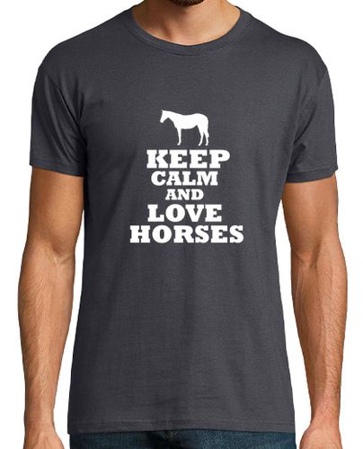 Camiseta Keep calm and love horses laTostadora - latostadora.com - Modalova